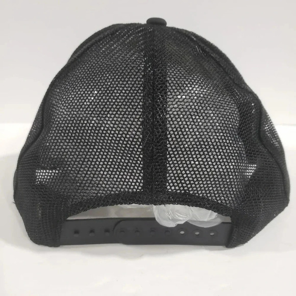 Petes Black Mesh Snapback Mens trucker  hat. - Picture 2 of 7